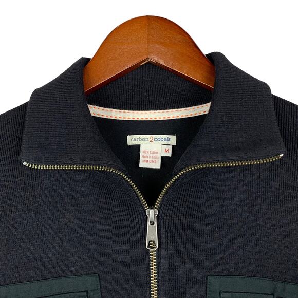 Men's Black and Green Sweater - Picture 3 of 9